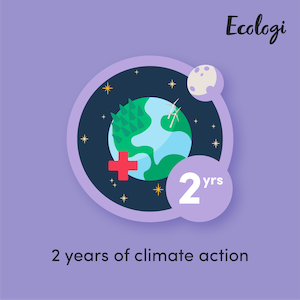 We offset our carbon footprint via Ecologi